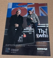 THE WHO - SHURE MICS - 2009 Print Advertisement picture