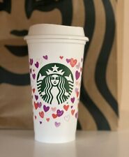 2022 Starbucks Valentine’s Day Color Changing Hearts Reusable Hot Cups NEW picture