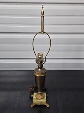Vintage Mid Century Art Deco Trophy Style Marble Base Table Lamp picture