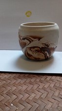 Beautiful Nemadji handmade earth colored pottery 4X1X5