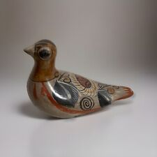Ceramic Hand Painted Mexican Folk Art Pottery Tonala Bird Figurine picture