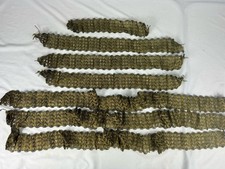 ANTIQUE RARE HAND MADE FRECH REAL METAL GOLD LACE TRIM 1 3/4”  Wide 204” picture