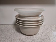 Vtg 5 Pc Tupperware Ultra 21 Microwave 3qt  2qt  Bowls  2qt  Steamer-  2 Lids picture