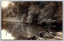 Vintage 1912 Tew's Dam Rushford Minnesota Real Photo Postcard RPPC picture