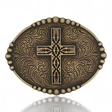 Montana Silversmiths Faith of the Southwest Cross Buckle - Retail $50 ~ New picture