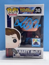 Funko Pop BACK TO FUTURE - MARTY McFLY fun excl. #245 SIGNED AUTHENTICATED COA picture