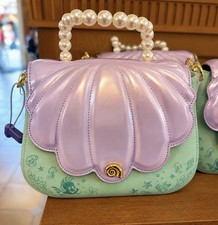 2026 Disney Parks Little Mermaid Ariel Crossbody Loungefly Bag Purse New Pearl picture