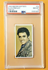 1963 Mister Softee's Top 20 Set-Break # 12 Elvis Presley PSA 8 NM-MT picture