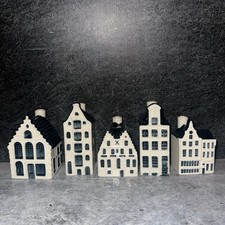 Blue Delft's KLM Holland Houses Lot Of 5 49 59 65 87 88 Empty picture