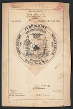 Photo:1886 Maryland Club Pure Old Rye Whisky Trademark Cahn Belt Co. picture