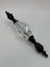 Vtg Prism Crystal & Metal Hanging Lighting Chandelier Part Finial Dreamcatcher picture