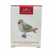 2024 Hallmark Lady Violet-Green Swallow Ornament - The Beauty of the Birds picture