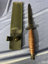 Vintage 90s Fury 33080 Taiwan Commando Style Fixed Blade Knife with Sheath picture