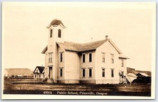RPPC Prineville Oregon Public School 1907 Bell Tower Postmarked 1911 picture