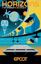 1983 Disney Epcot Horizons Future World 11 x 17 Attraction  Poster picture
