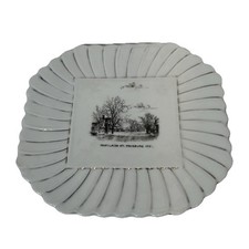 FRYEBURG MAINE ME Antique PORTLAND ST. Souvenir JT WHITMERE China Dish Plate picture