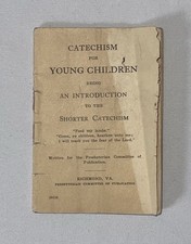 Antique 1840 Catechism for Young Children Presbyterian Richmond VA Book picture