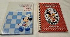 2 Cooking with Mickey Mouse GOURMET  and Disney Chefs cookbooks Disneyland picture