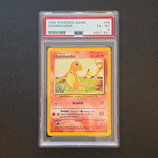 Pokémon 1999 Pokemon Game Charmander #46 PSA 6 Graded Card picture