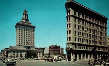 Broadway And 14th Street Oakland California Postcard picture