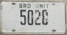 1970s Florida SRD Unit Police License Plate Very Rare School Resource Deputy? picture