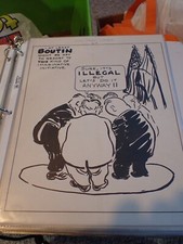 BERNARD L. BOUTIN GOVERNOR CAMPAIGN NEW HAMPSHIRE 1958 SKETCH DRAWRING ORIGINAL picture