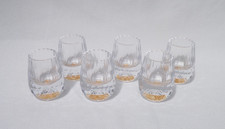 DUJUST Diamond Crystal  24k Gold Leaf Flakes -  6 Shot Glasses - NEW in Box picture