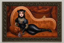 20x30 WereCat Cat Lady Changing Portrait Haunted Mansion Halloween Disneyland picture