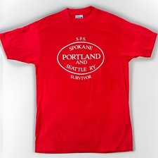 Vintage Single Stitch 80’s XL Portland Spokane Seattle Railway Survivor Shirt picture
