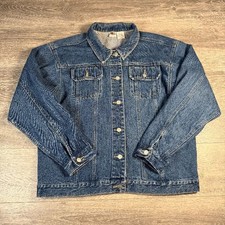 Vintage 90s Disney Catalog Villains Maleficent Ursula Denim Jeans Jacket Large picture
