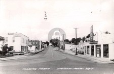 Street View Looking N., Lincoln MI Michigan RPPC Photo Postcard COPY picture