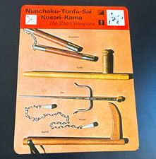 Edito-Service S.A. 1979 The Short Weapons Martial Arts Card B Nunchaku-Tonfa picture