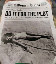 The Women Times Newspaper-Style Print “DO IT FOR THE PLOT” Late Edition picture