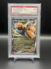 Pokémon TCG Dragonite EX Holo Ultra Rare 74/111 XY Furious Fists PSA 9 2014 picture