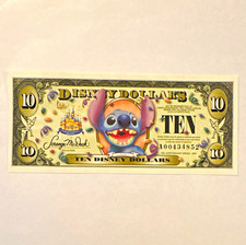 Disney Lilo & Stitch $10 Disney Dollars Note, 50th Anniversary Series 2005 picture