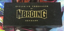 VINTAGE SIGNED (B) NORDING HAND MADE IN DENMARK HAND CARVED BRIAR PIPE picture