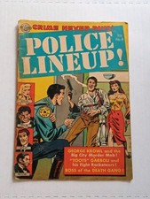 Vintage POLICE LINEUP COMIC BOOK NO.4 GEORGE KROWL,TOOTS GARBOLI 1952 picture