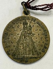 1900 Virgen de Andacollo Coronation Medal Catholic Religious Pendant picture