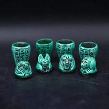 Egyptian Artifacts A Rare Authentic Canopic jars Pharaonic Funerary Rites Bc picture