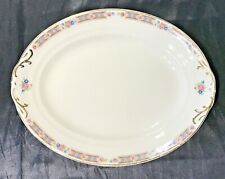 CROWN POTTERIES VTG SM INDIVID OVAL CHOP /DINNER PLATES 11-1/4 LOT OF 6 VGUC-GUC picture