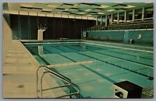 Godfrey IL Illinois Monticello College Hathaway Hall Pool c1964 Chrome Postcard picture