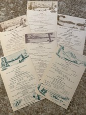 Vintage Alaska Cruise Line MENUS August 1933 SS ALASKA Lot of 6 Seattle Skagway picture