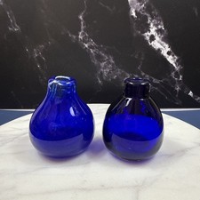 VTG signed EBY chemical Harrisburg PA Cobalt Blue Glass Bottle 2.5