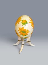 Vintage Decorative African Decoupage Ostrich Egg picture