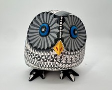 WHITE OWL-Beautiful one of a kind wood hand-carved ALEBRIJE from Oaxaca, México. picture