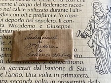 RARE RELIC Blessed Catherine of Pallanza : WAX SEAL - Sacred Mount Varese - 1896 picture
