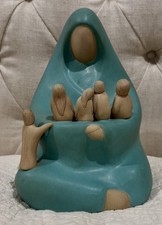 Vintage 1990 Jack Black Navajo Pottery Storyteller “Room for One More” 13” Large picture