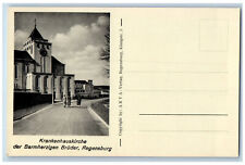 Regensburg Bavaria Germany Postcard Hospital Church of Brothers of Mercy c1930's picture