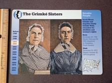 1995 Grolier Sarah Moore Angelina Emily Grimke Sisters Abolitionist Women Rights picture