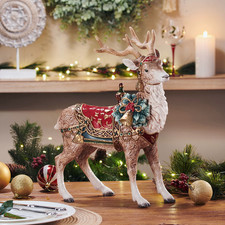 Fitz & Floyd Noel Holiday Grand Deer Figurine picture